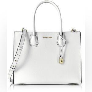 Michael Kors BNWOT Mercer Tote Optical White NEW